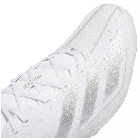 Adidas Adizero Electric Football Cleats - White and Pearl Sz 10 Mens - Picture 6 of 8